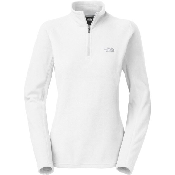 the north face white fleece